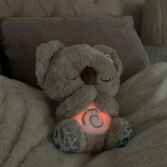 Soothing Koala Plush with Breathing Light & Music | For Better Sleep and Calm